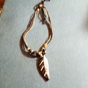 Natural Beaded Adjustable Necklace Handmade